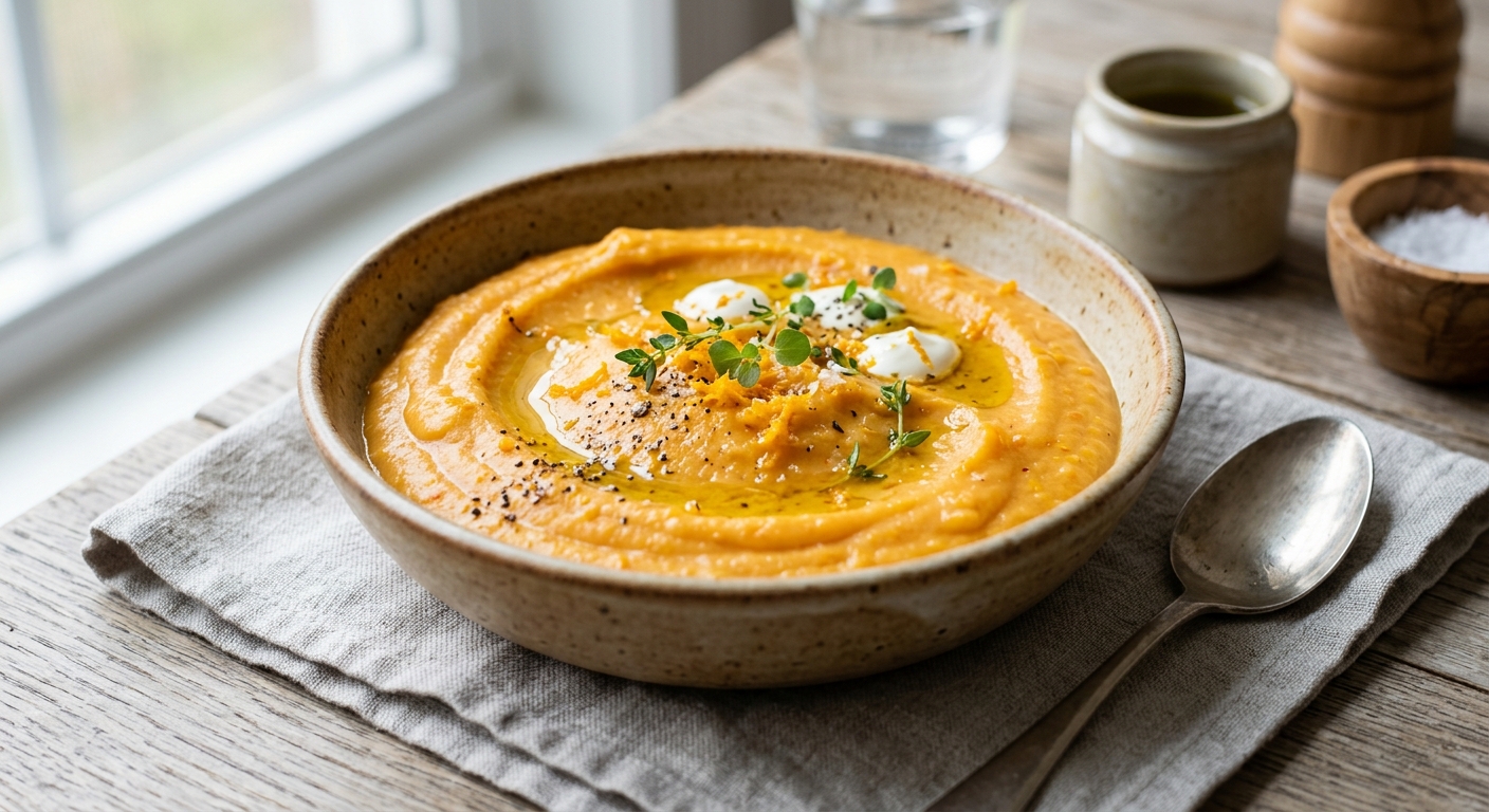 Purée de patates douces