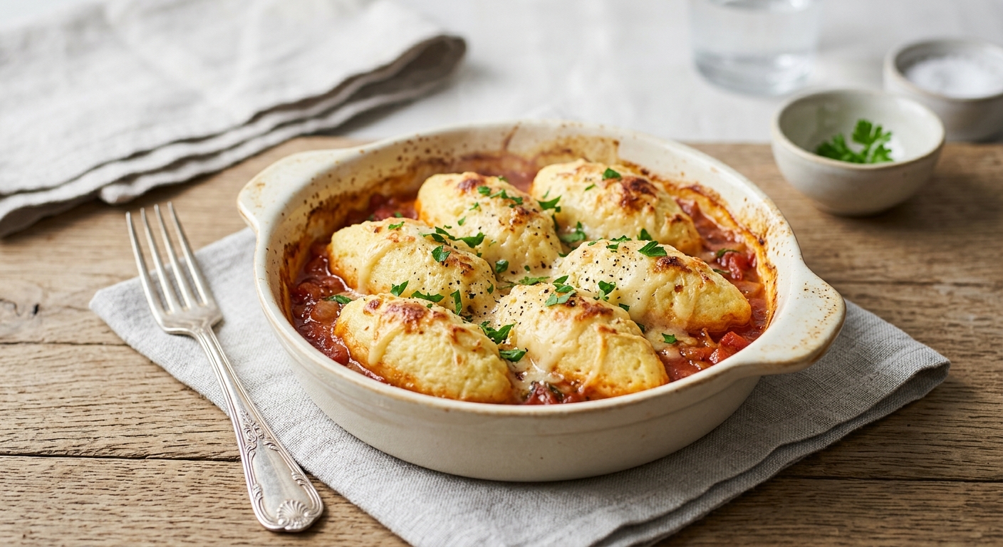 Quenelles lyonnaises nature à la sauce tomate