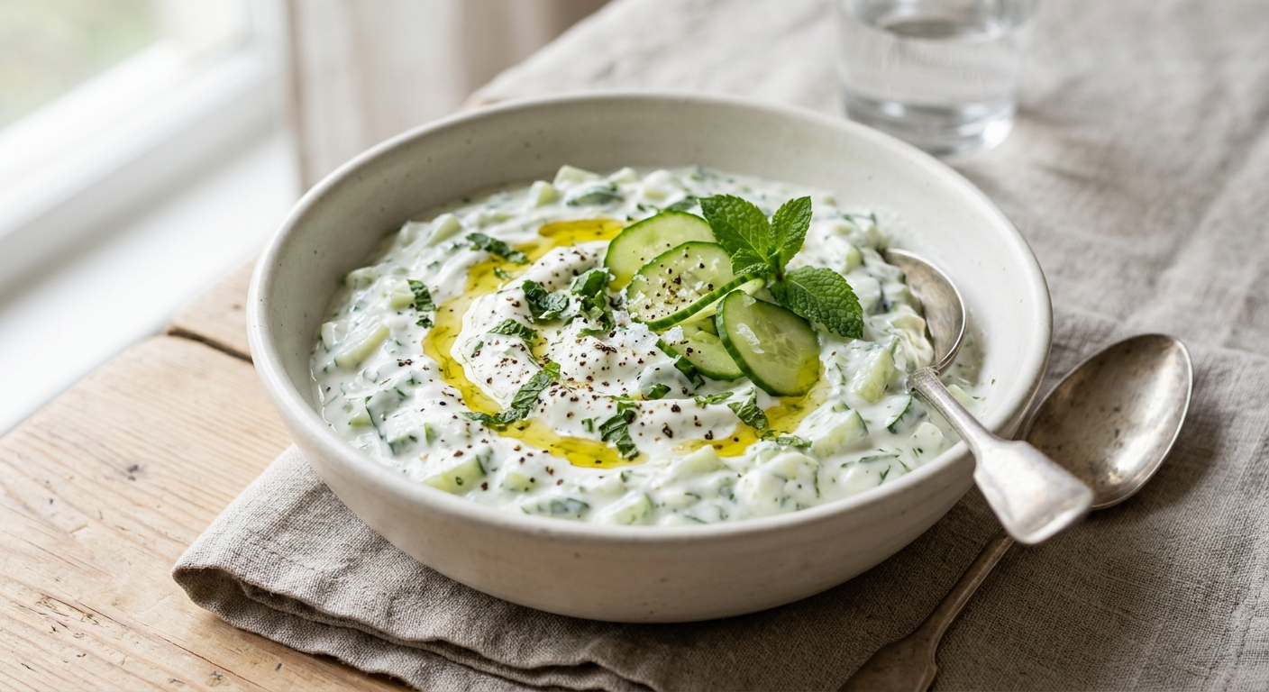 Raita de concombre à la menthe