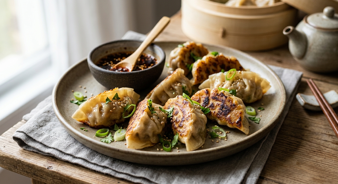 Raviolis chinois grillés au porc