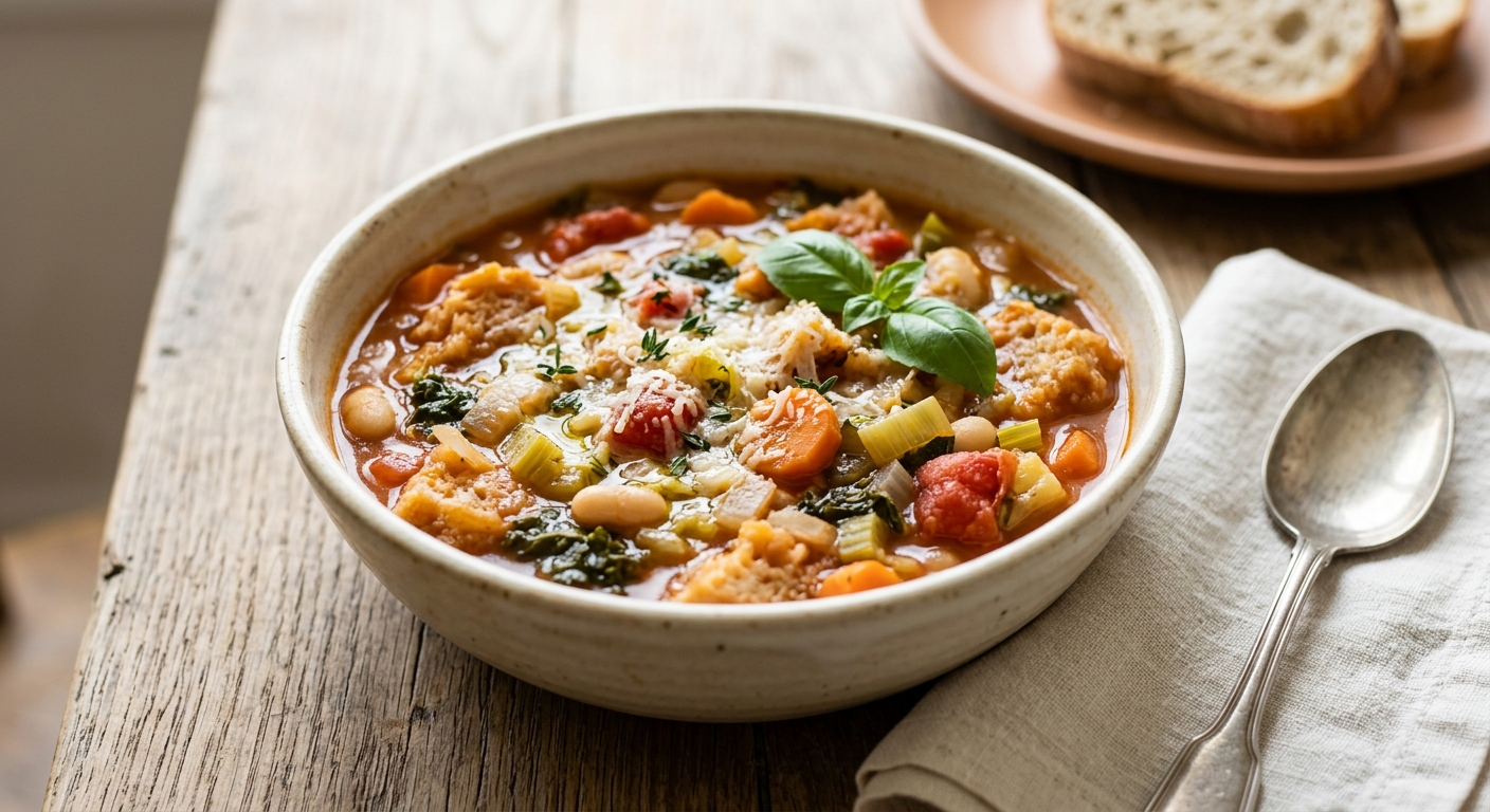 Ribollita / soupe de légumes toscane (italie)