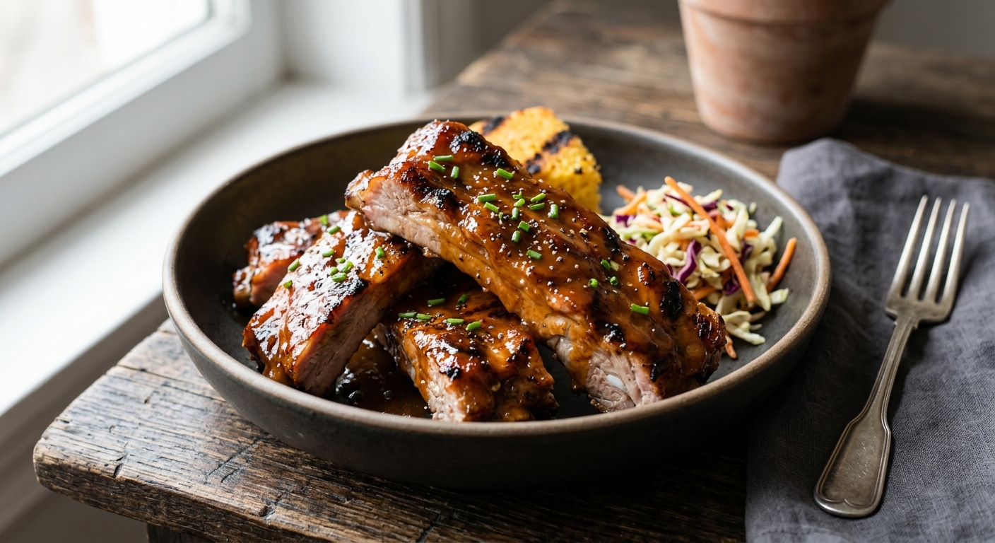 Ribs de porc à l’américaine (travers de porc)
