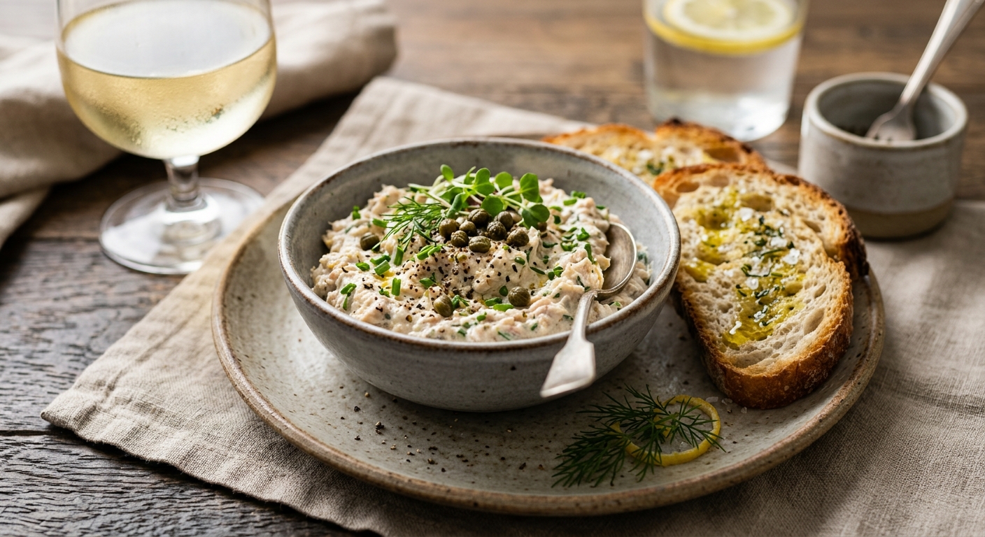 Rillettes de thon à la moutarde