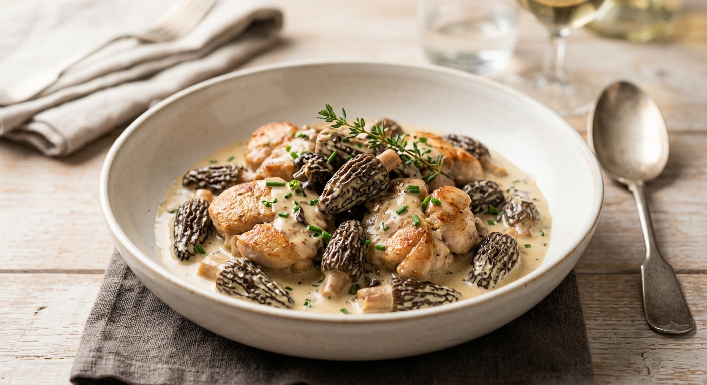 Ris de veau aux morilles au Thermomix