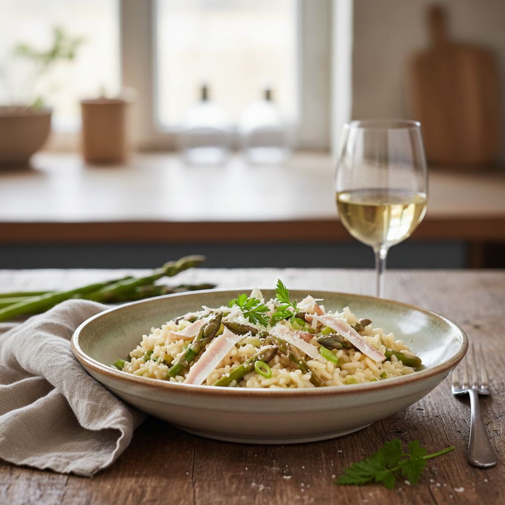 Risotto aux asperges sauvages