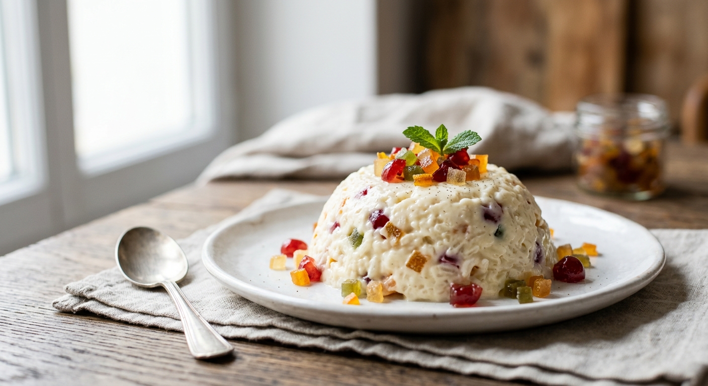 Riz à l'impératrice aux fruits confits