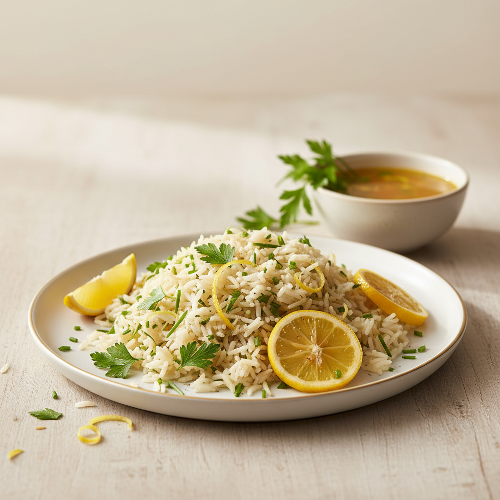 Riz au citron et herbes fraîches