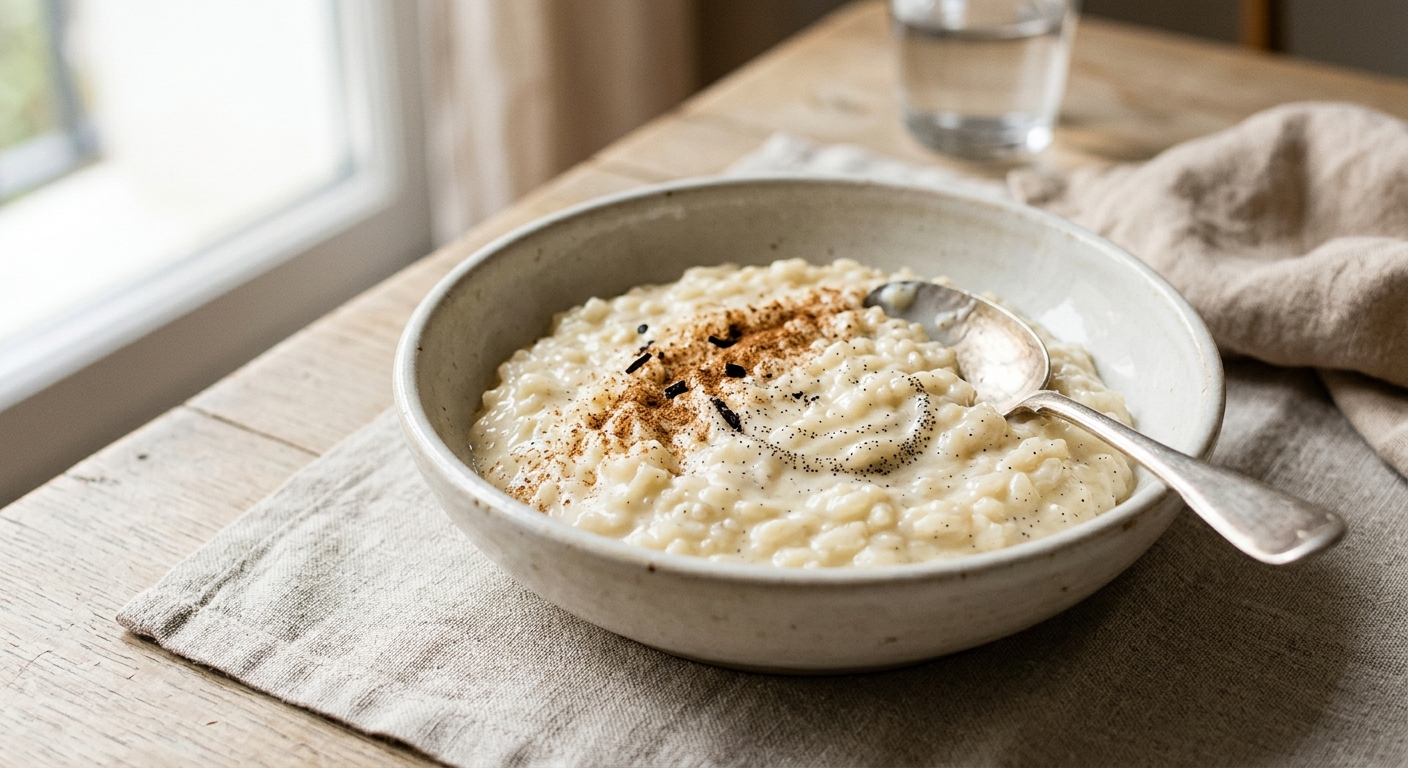Riz au lait à la vanille