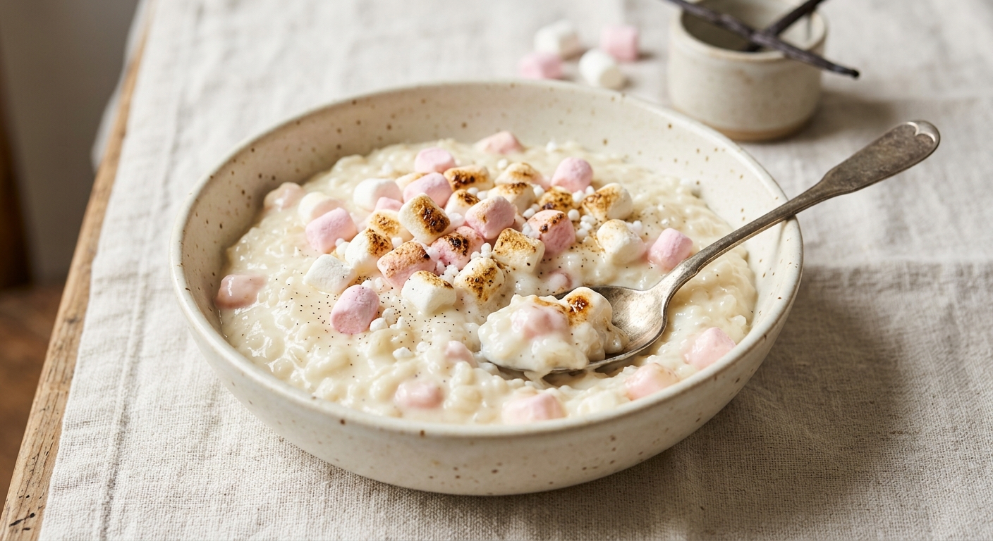 Riz au lait crémeux aux chamallows