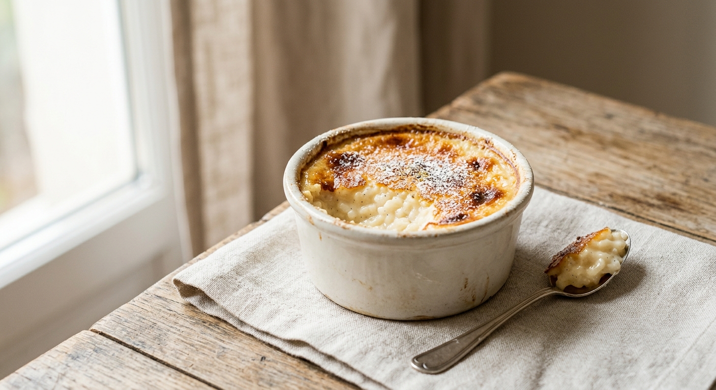 Riz au lait cuit au four