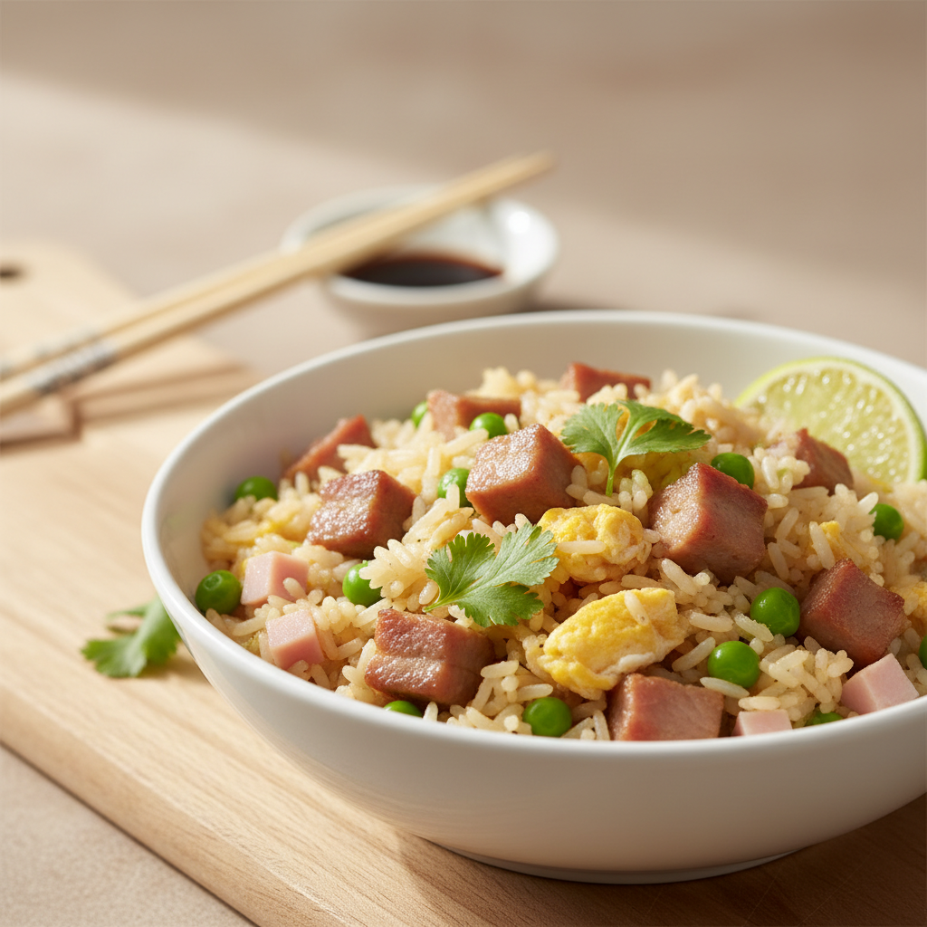 Riz cantonais complet au porc