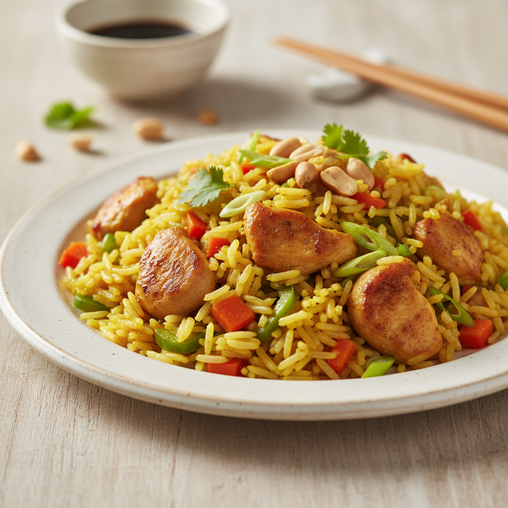 Riz chinois au poulet