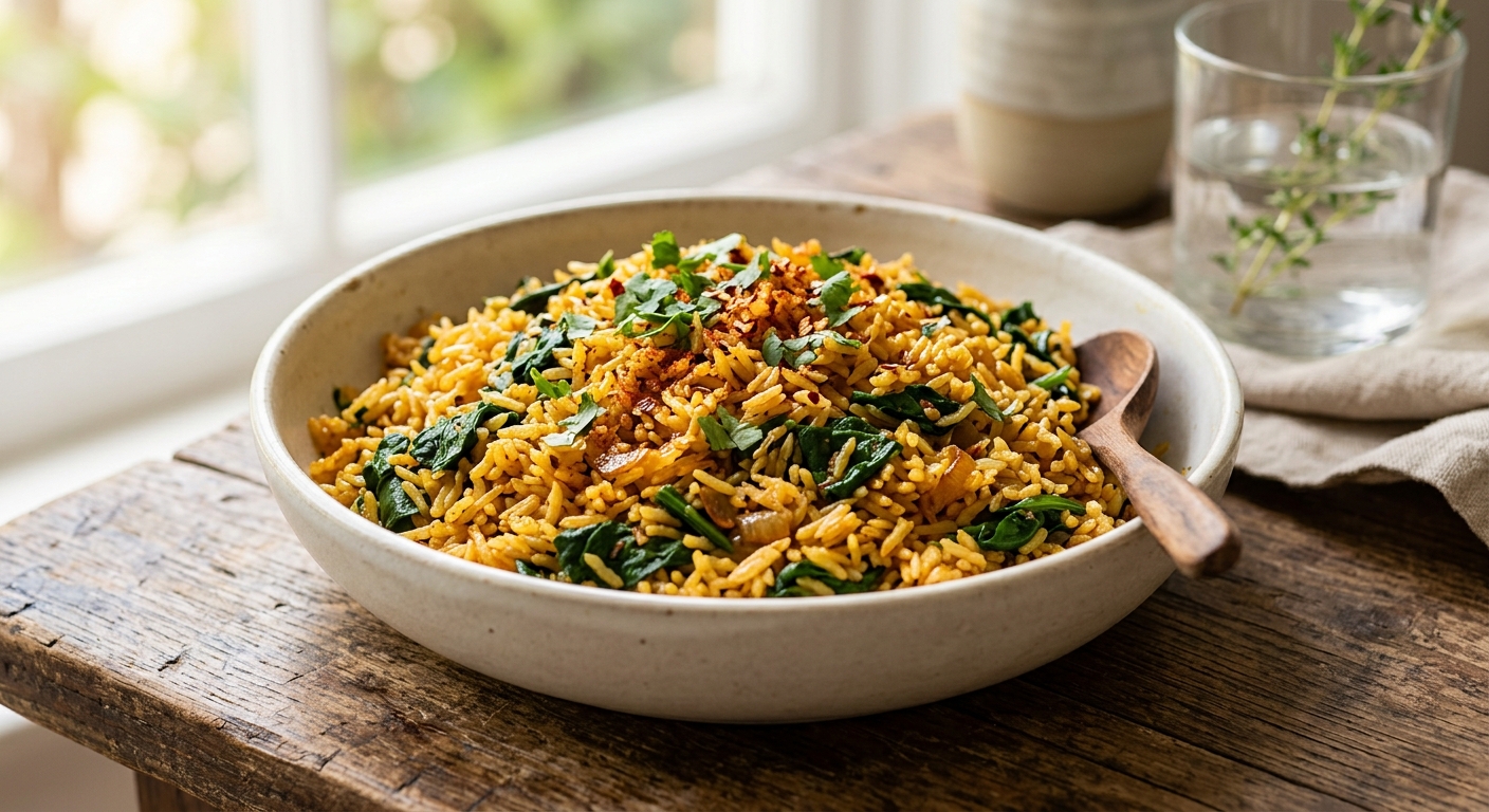 Riz pilaf relevé aux épices