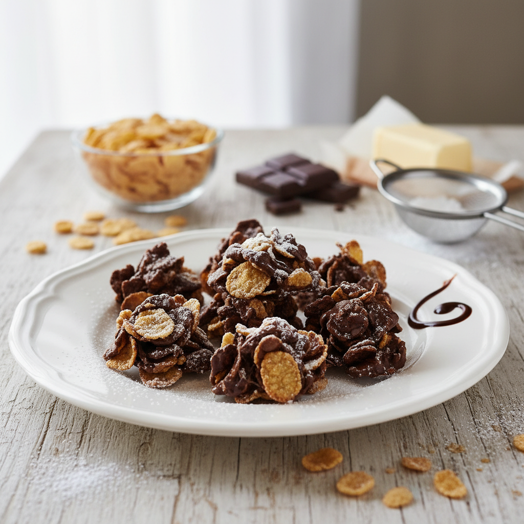 Roses des sables au chocolat