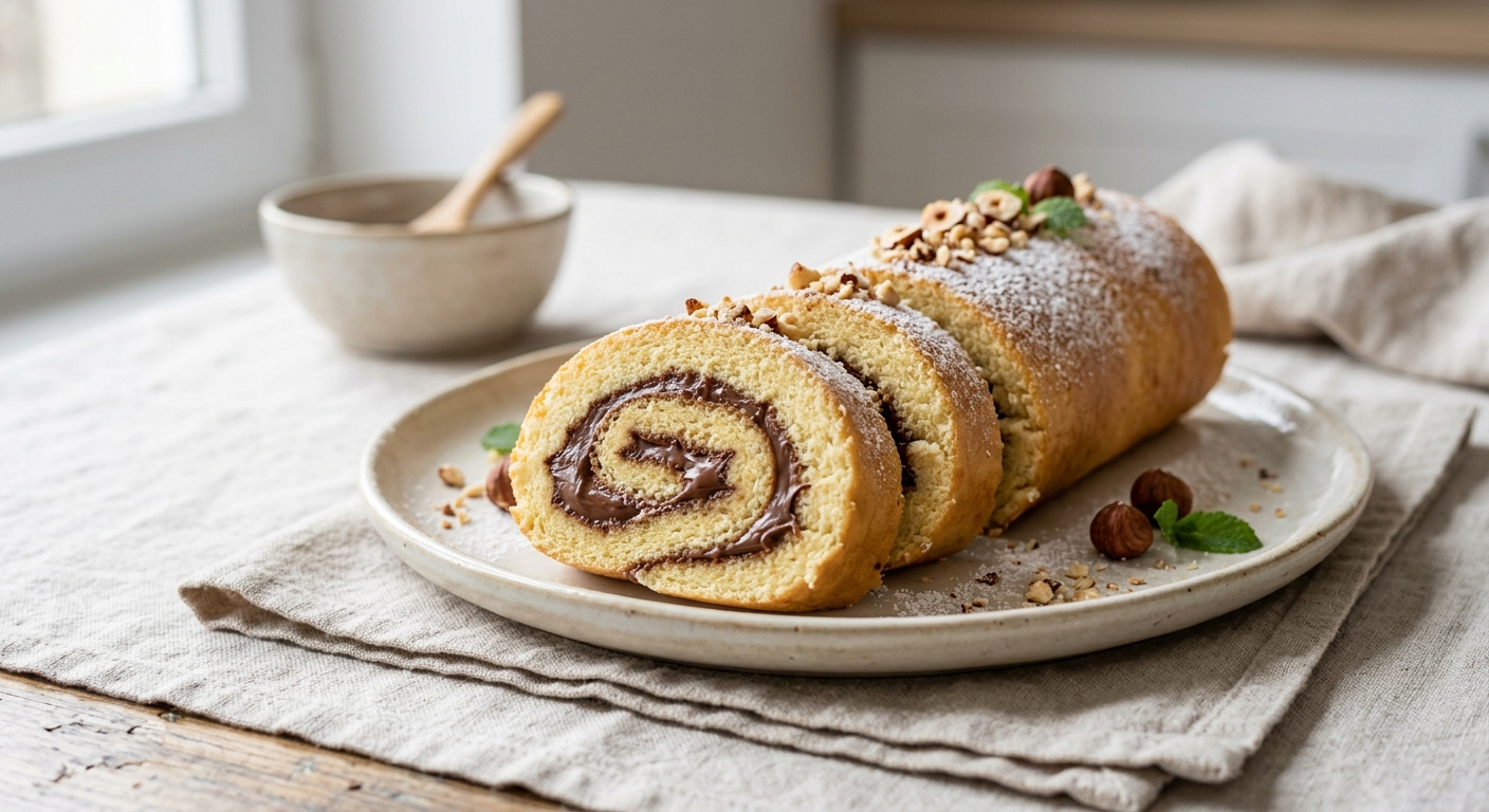Roulé à la pâte à tartiner