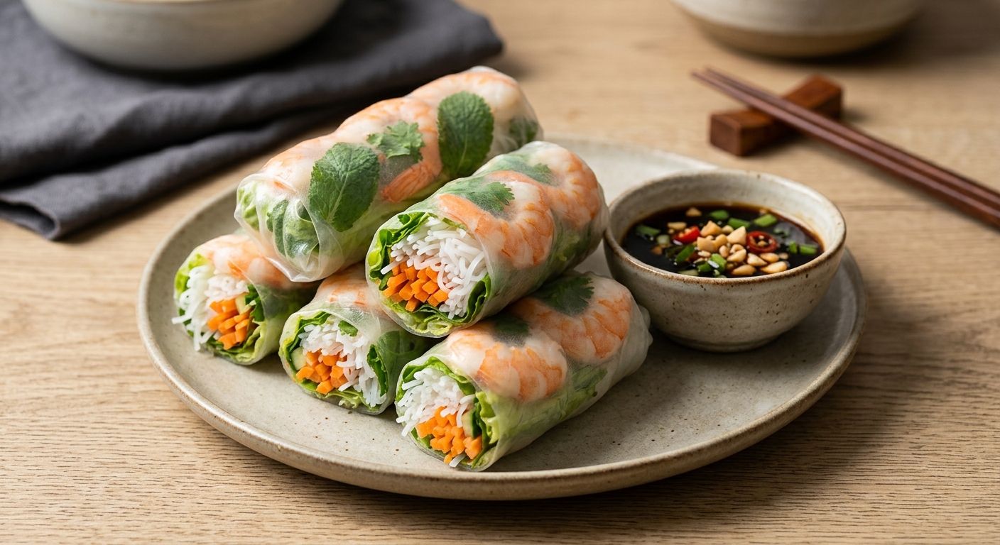 Rouleaux de printemps à la crevette