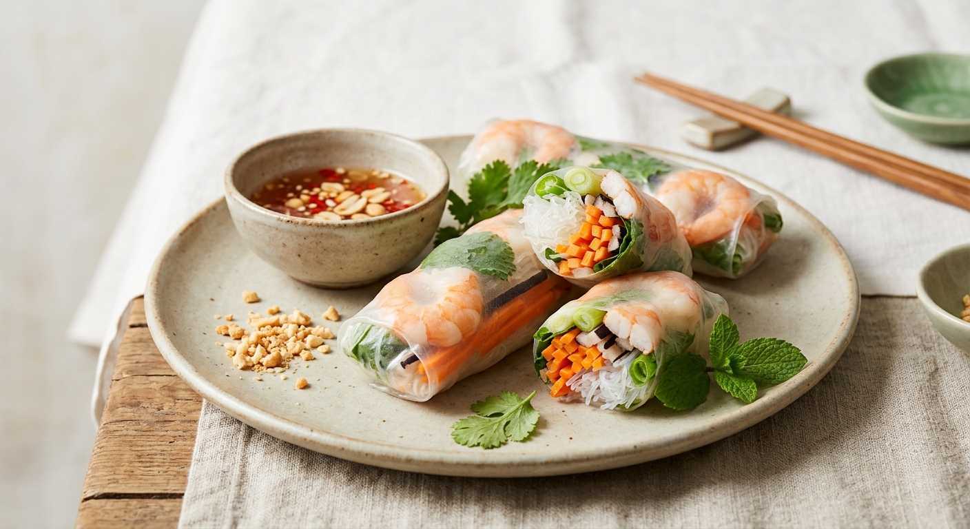 Rouleaux de printemps aux crevettes