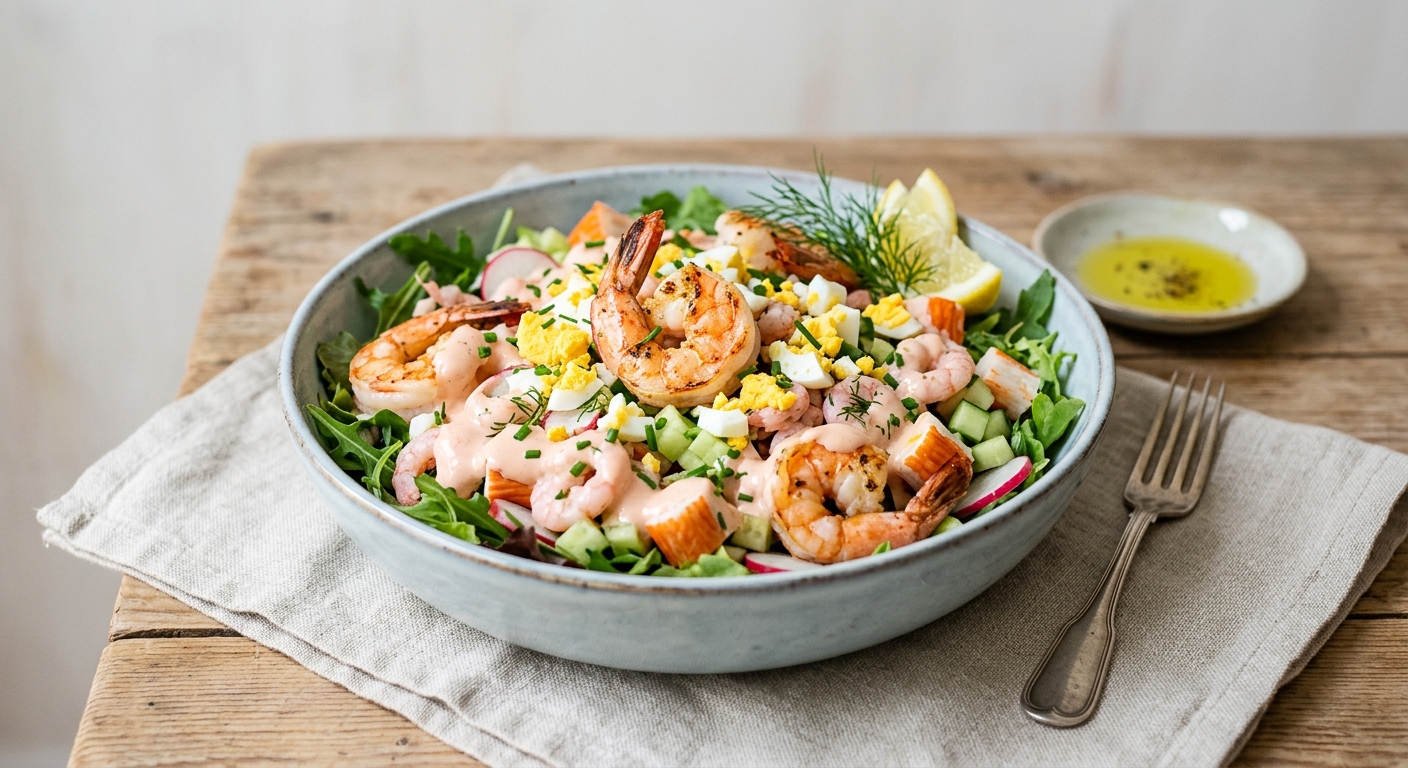 Salade cocktail aux fruits de mer