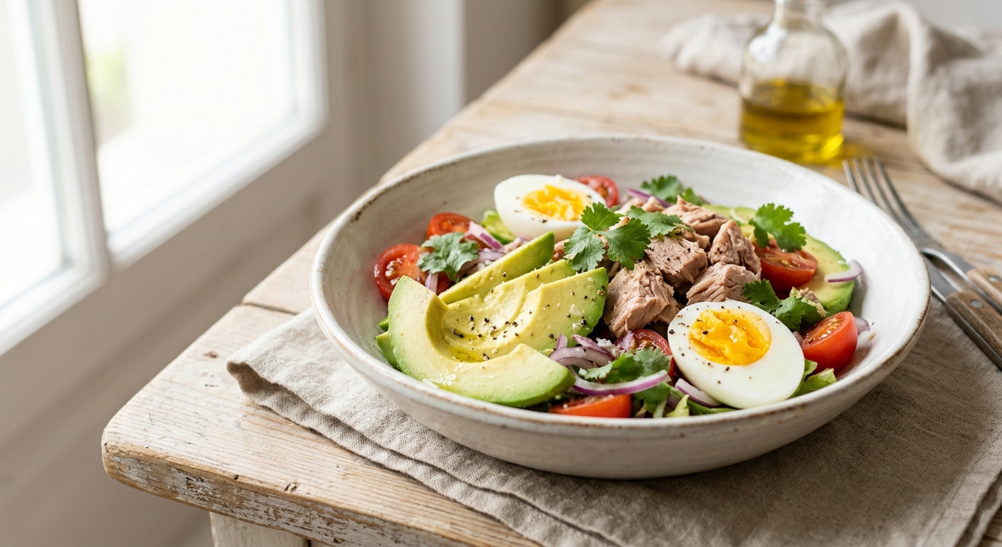 Salade avocats thon