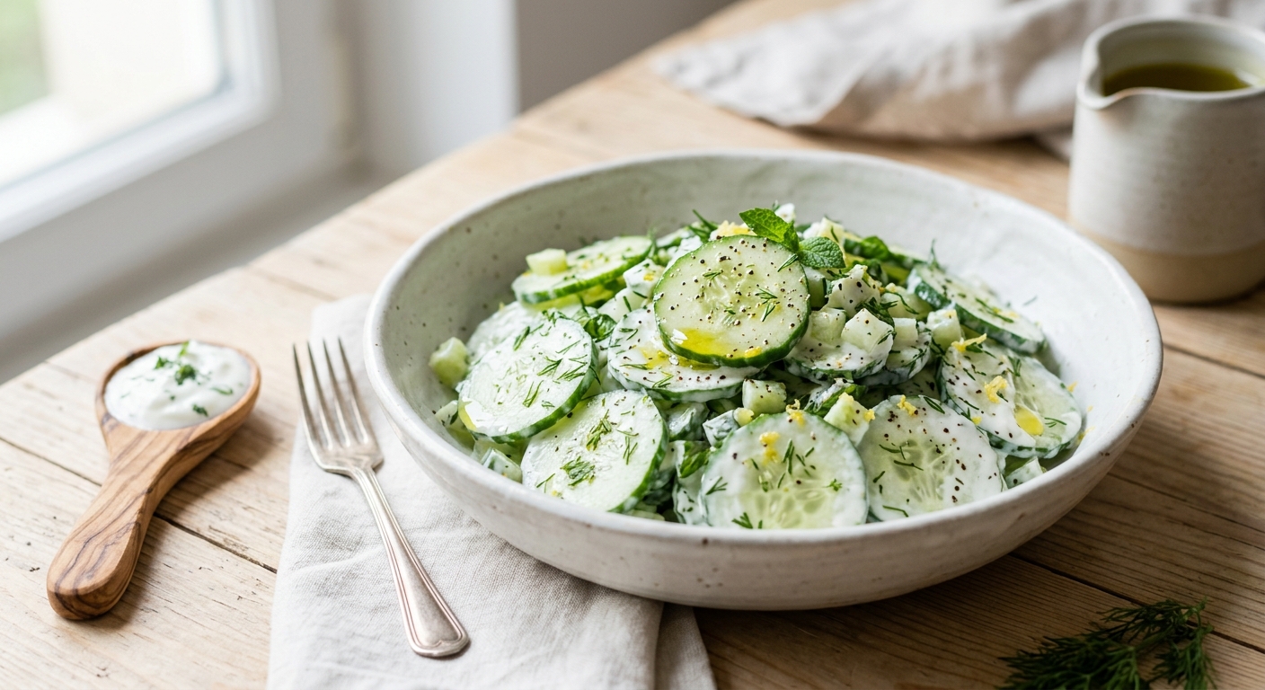 Salade de concombre au yaourt