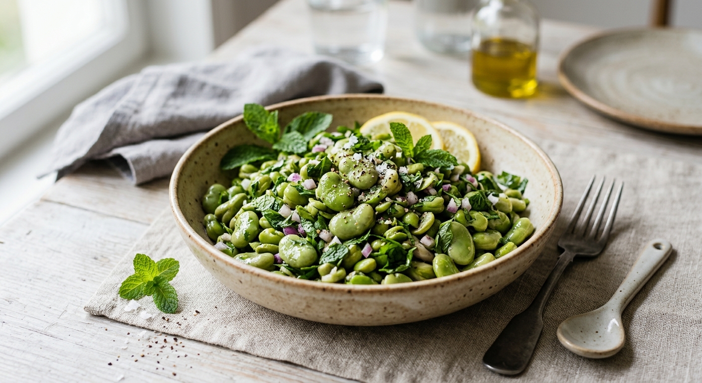 Salade de fèves à la marocaine