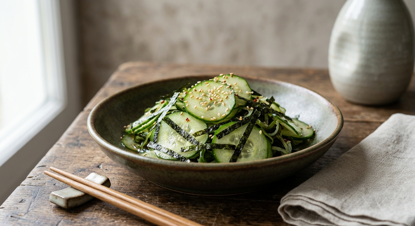 Salade de concombres à la japonaise