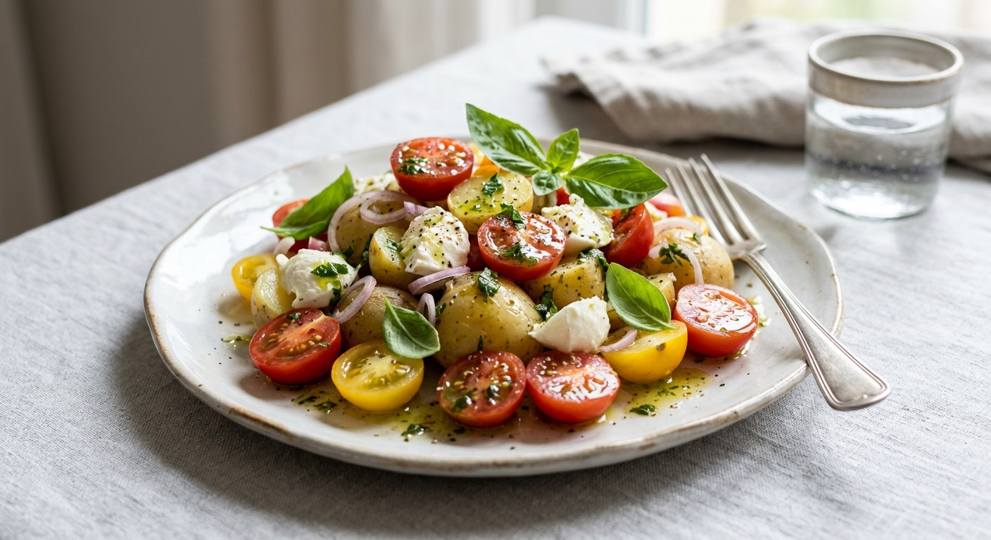 Salade tomate mozzarella revisitée