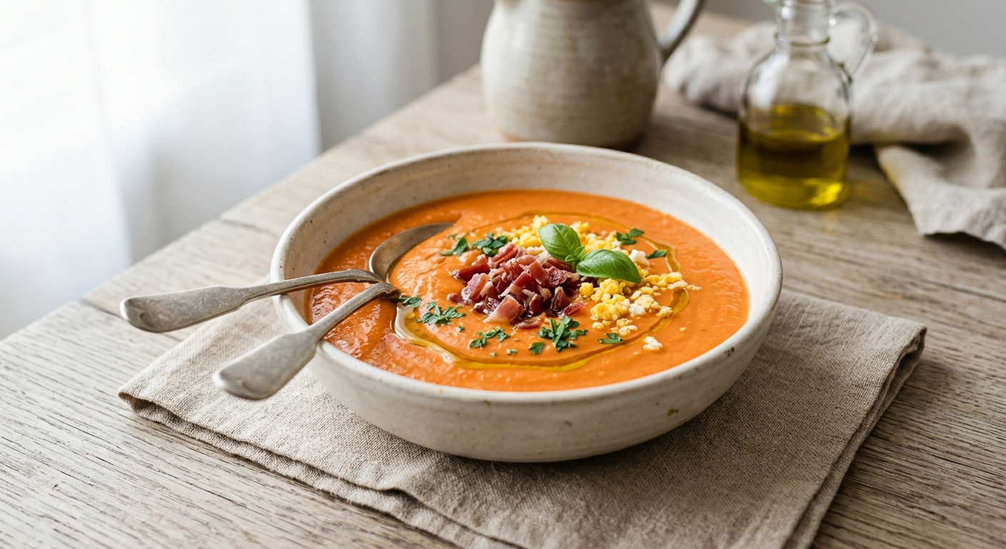 Salmorejo de Cordoue : la soupe froide de tomates à l'espagnole