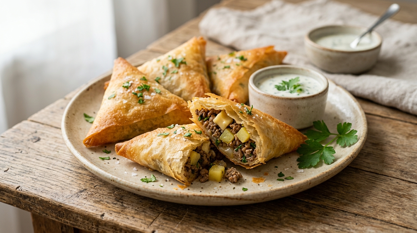 Samoussa à la viande hachée
