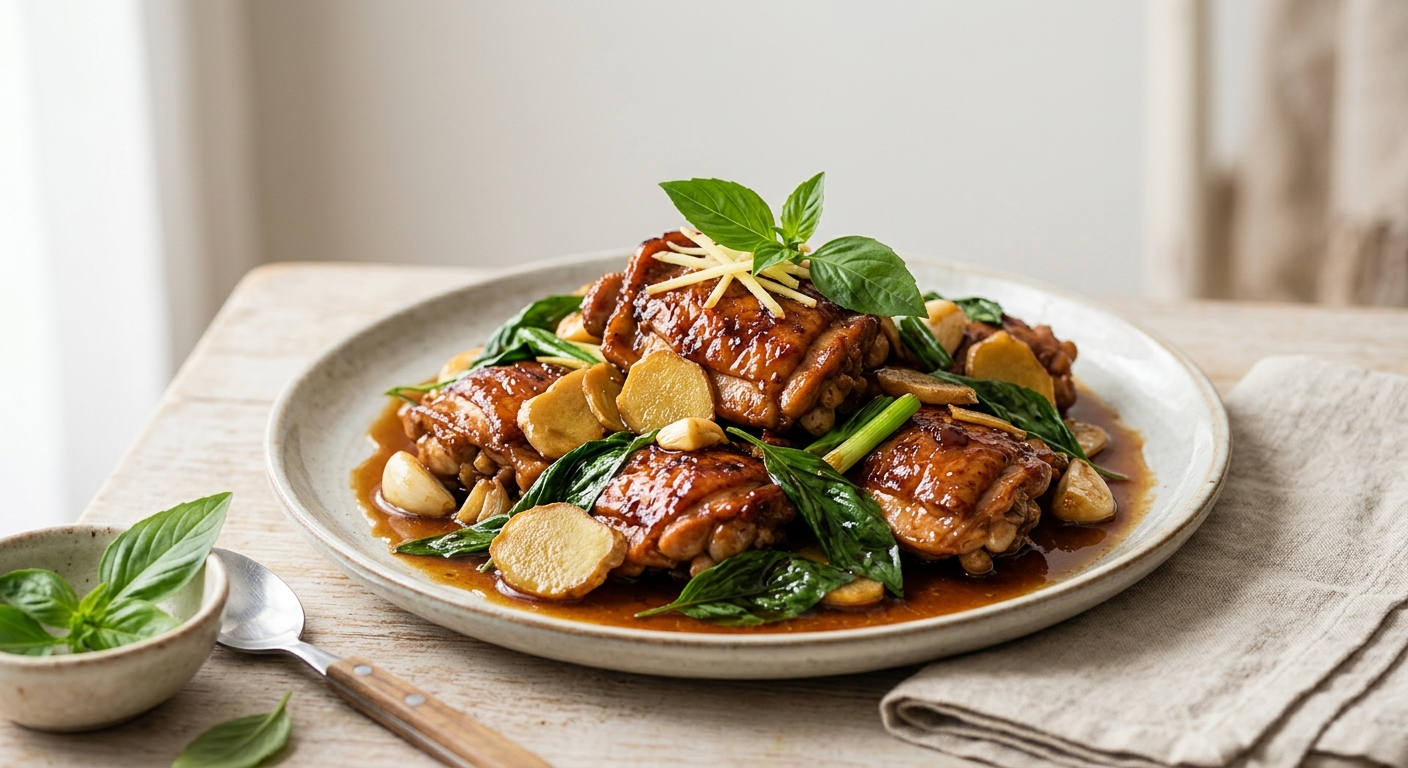 San pai - Poulet au gingembre ( Taïwan )