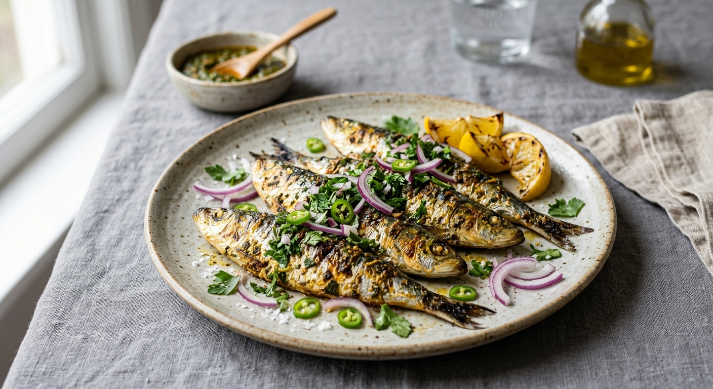 Sardines à la chermoula