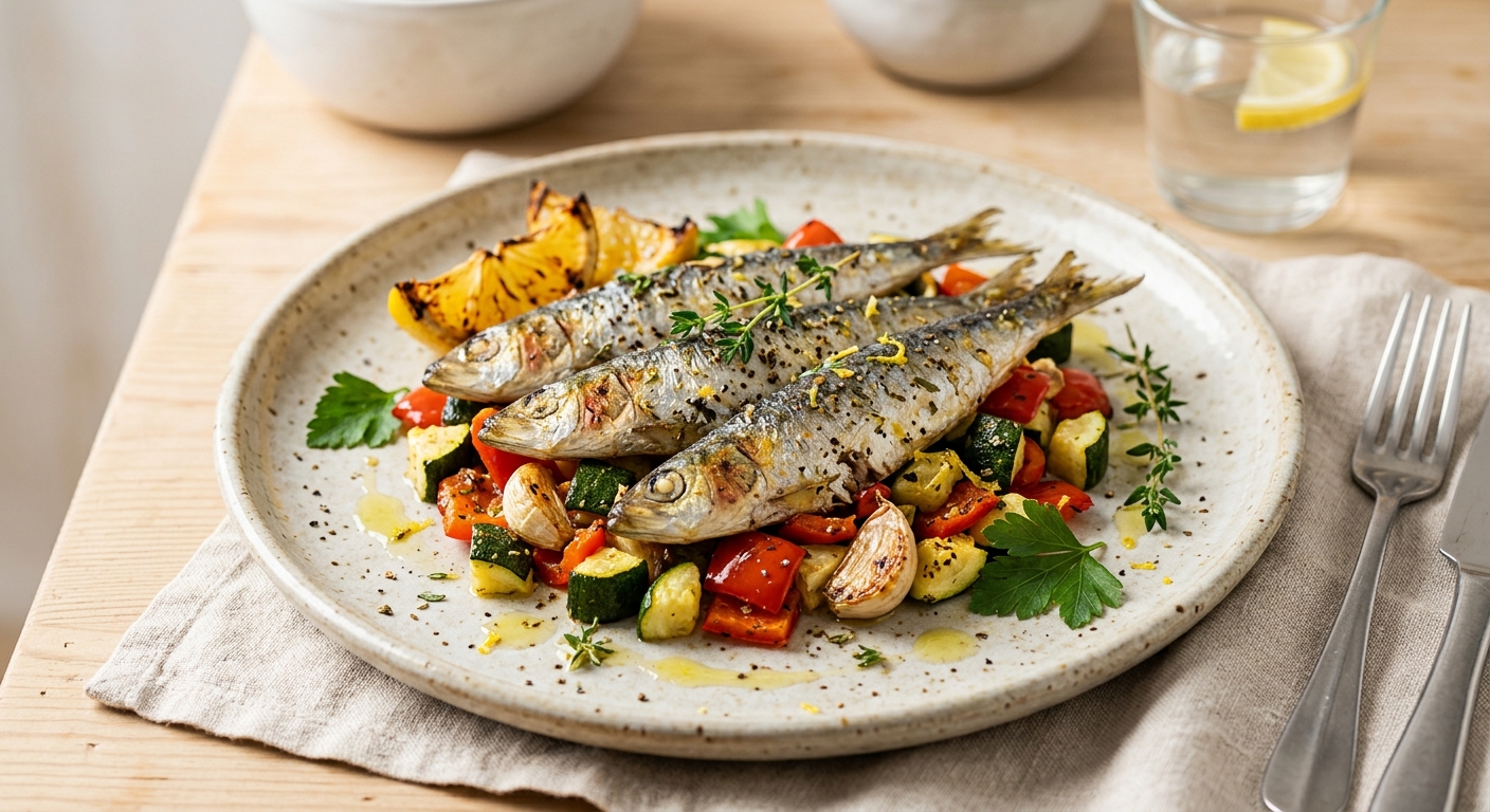 Sardines aux légumes minceur au Airfryer
