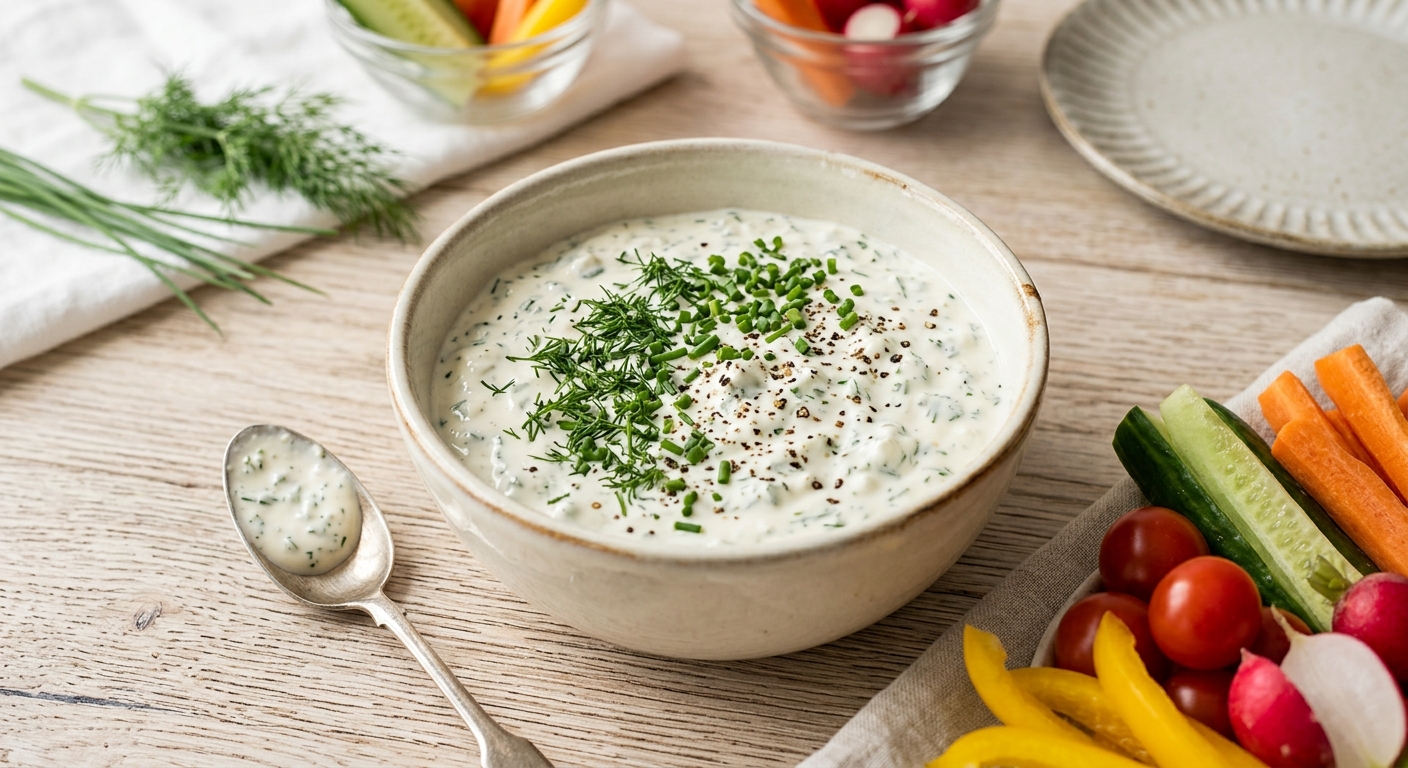 Sauce aux herbes pour crudités
