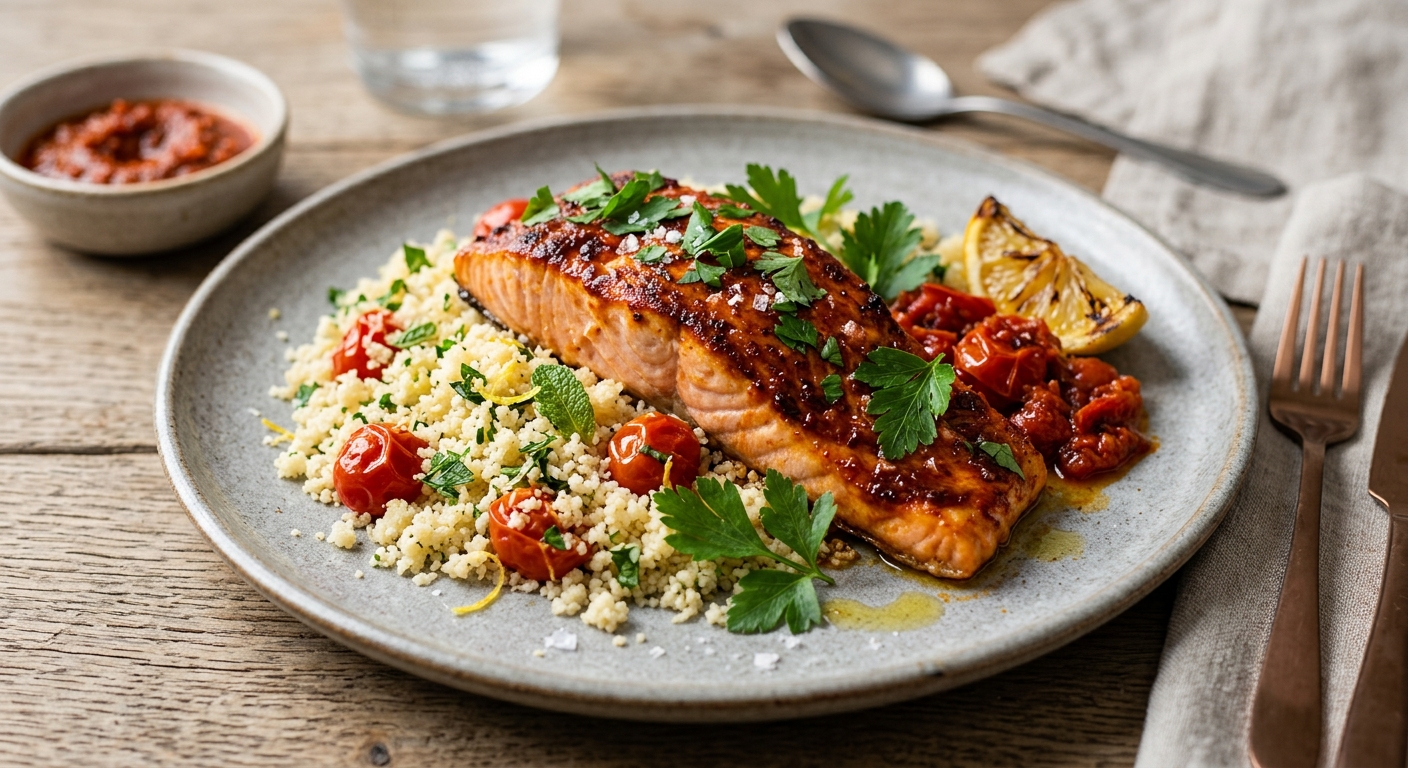 Saumon à la harissa
