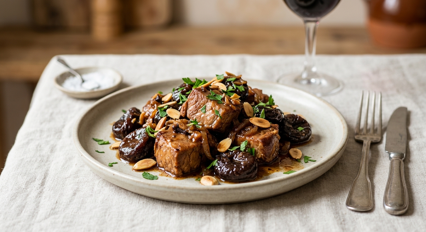 Sauté de porc aux pruneaux