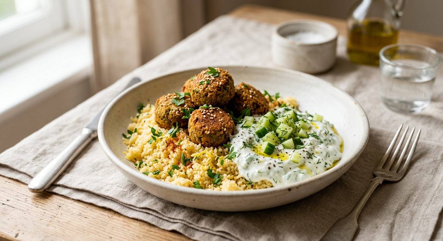 Semoule, falafel & tzatziki