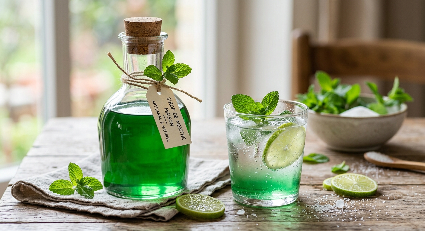 Sirop de menthe maison