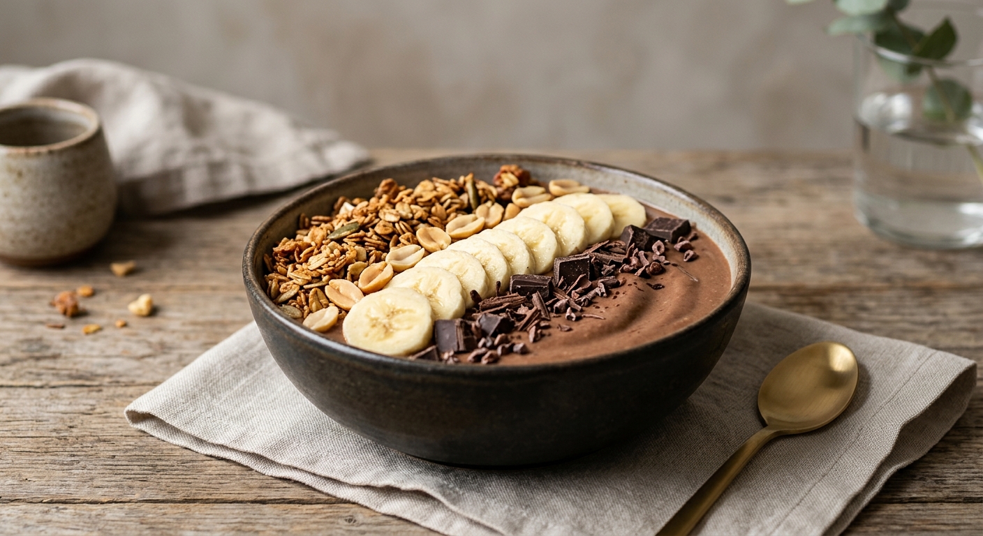 Smoothie bowl banane chocolat