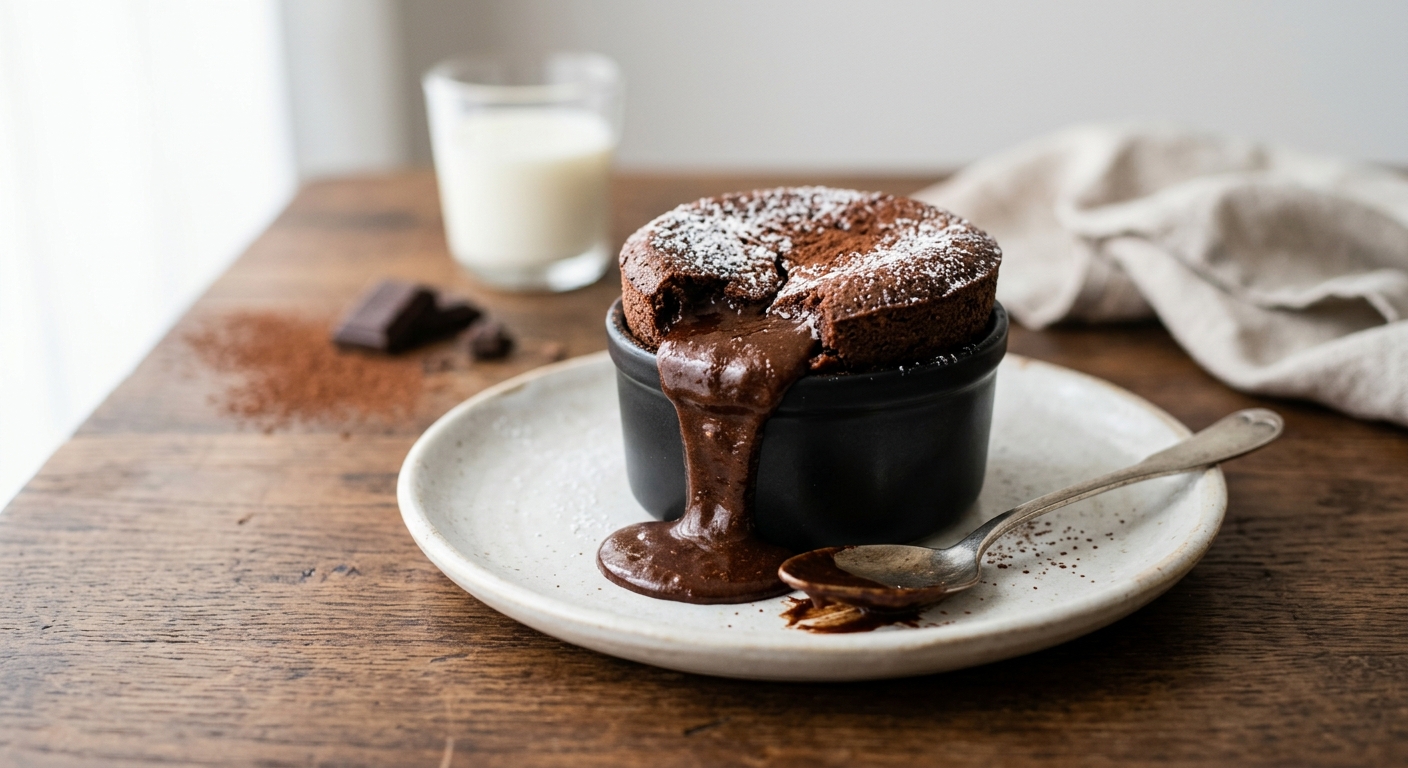 Soufflés coulants au chocolat
