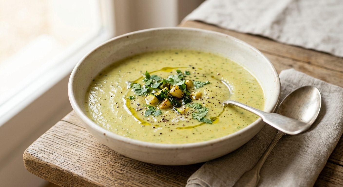 Soupe à la courgette et au curry