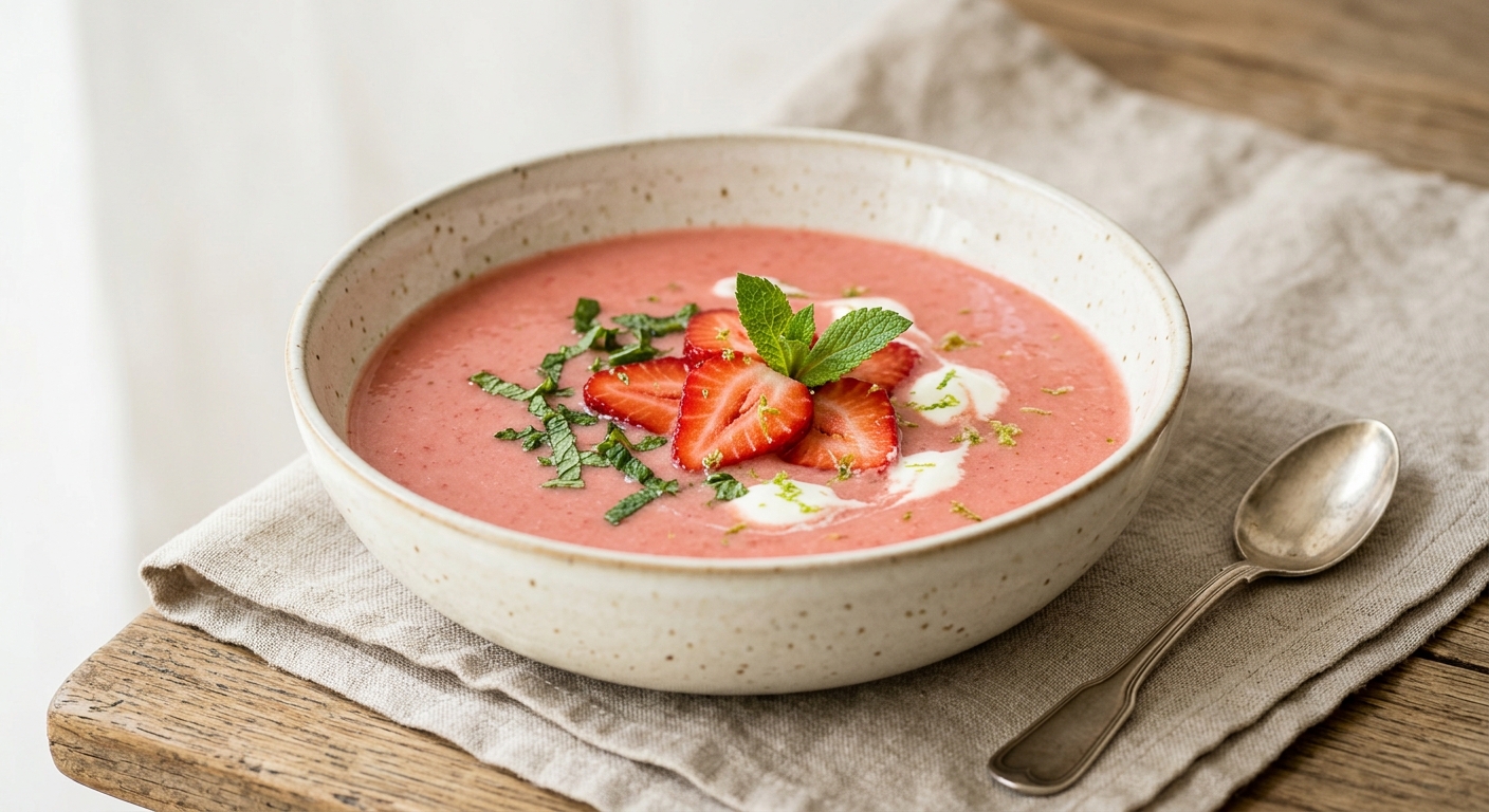 Soupe de fraises au Thermomix