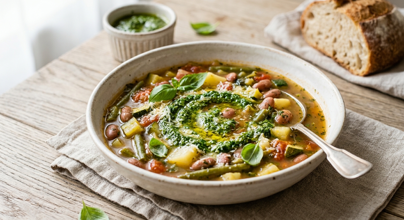 Soupe provençale au pistou