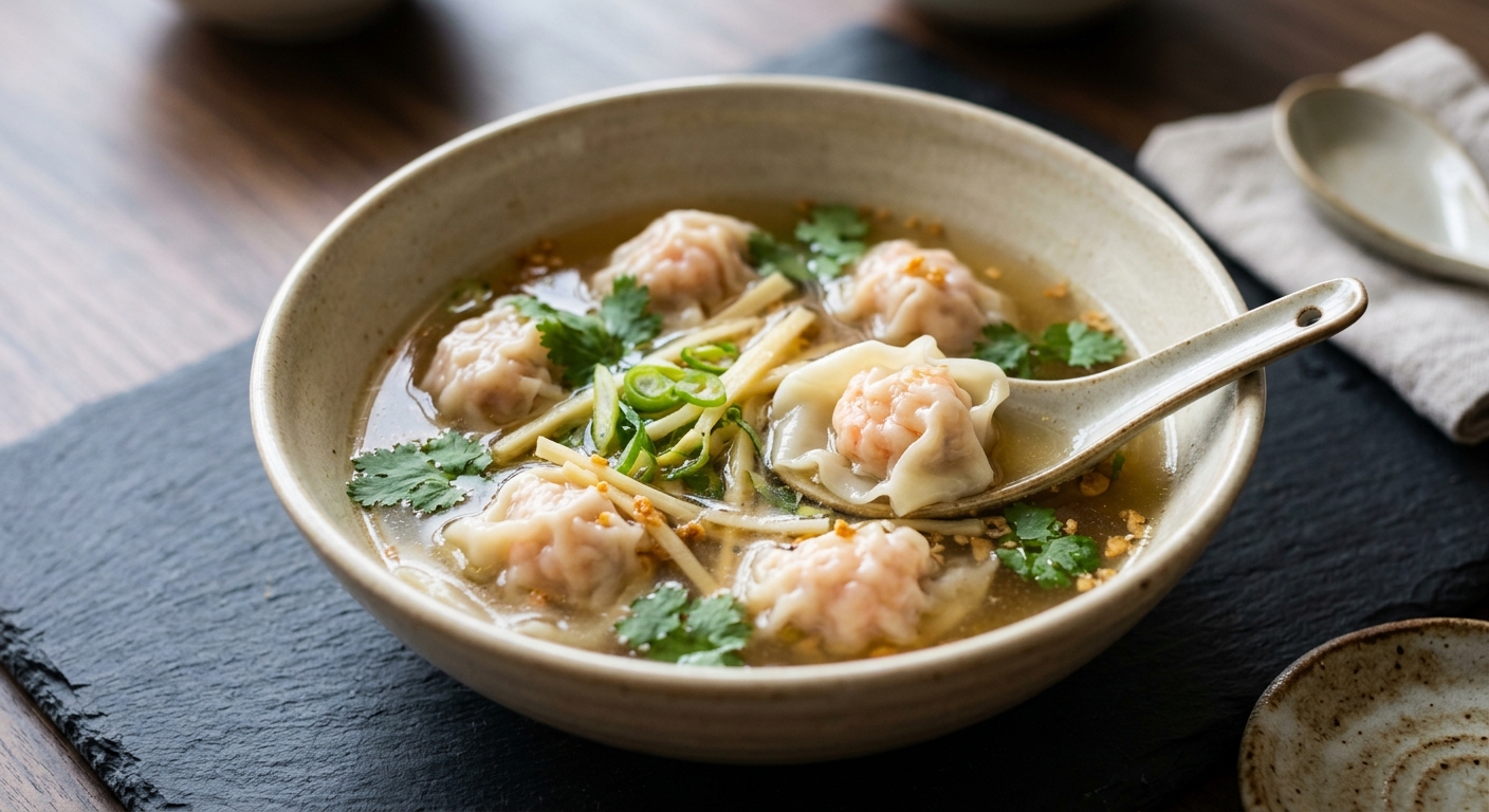 Soupe wonton cantonaise