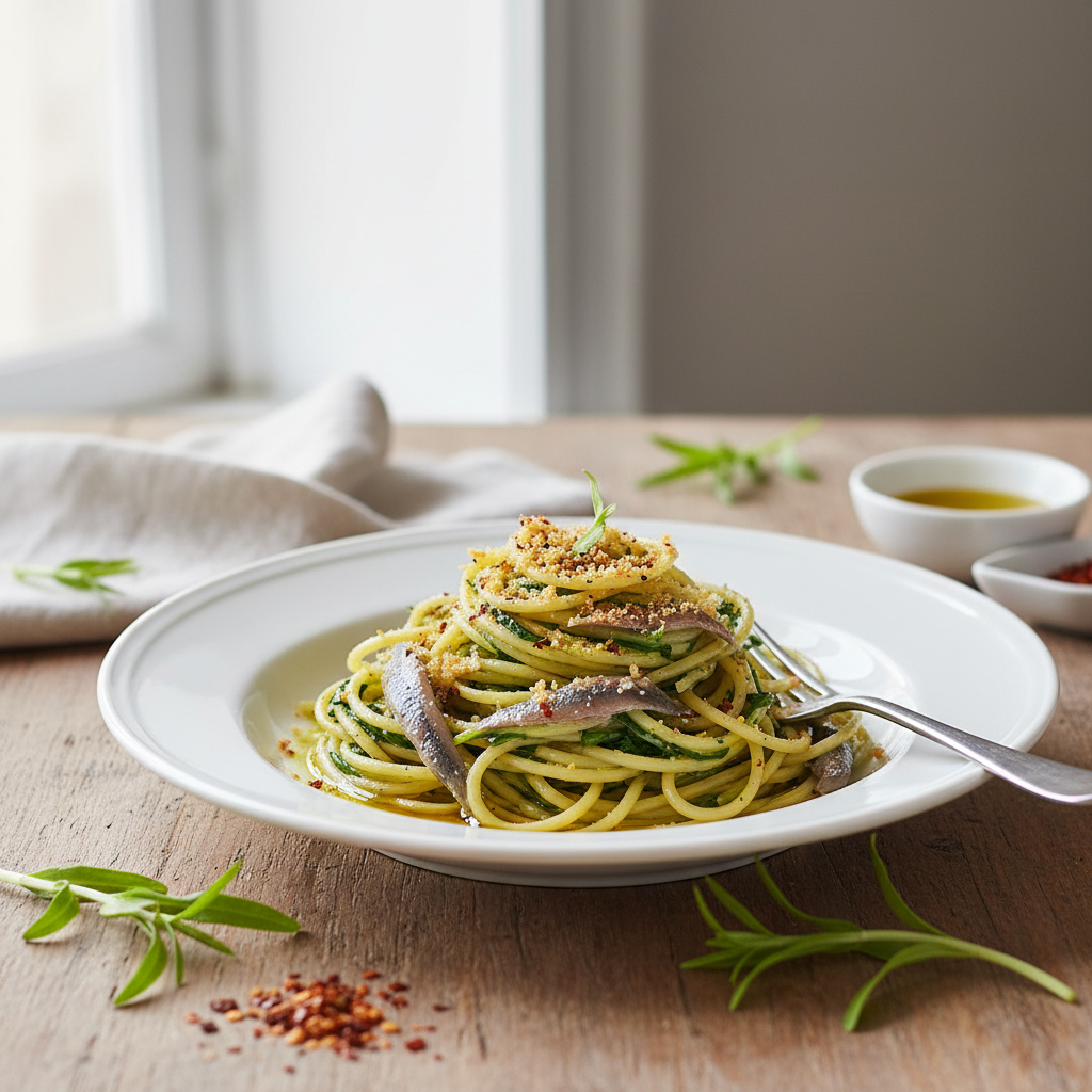 Spaghettini à la barbe des moines