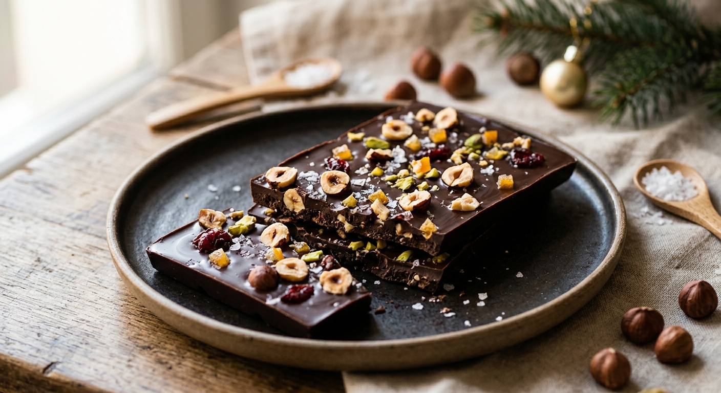 Tablette de chocolat maison de Noël pas chère