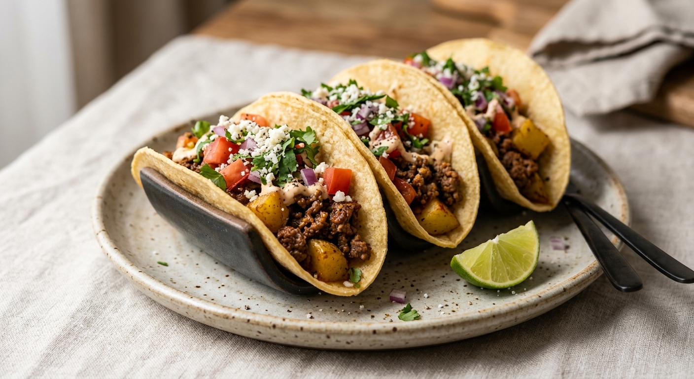 Tacos à la viande hachée