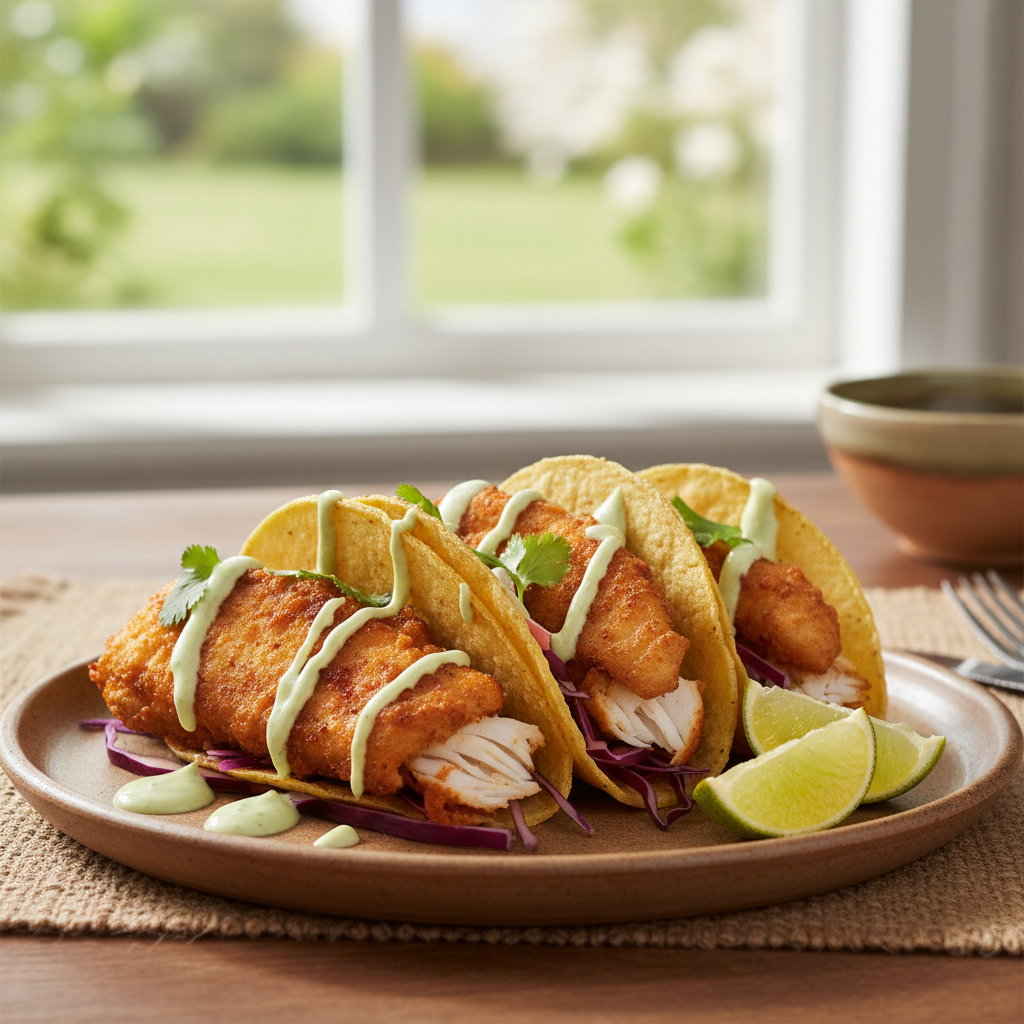 Tacos croustillants au poisson
