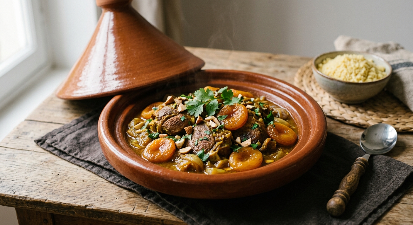 Tajine d'agneau aux abricots