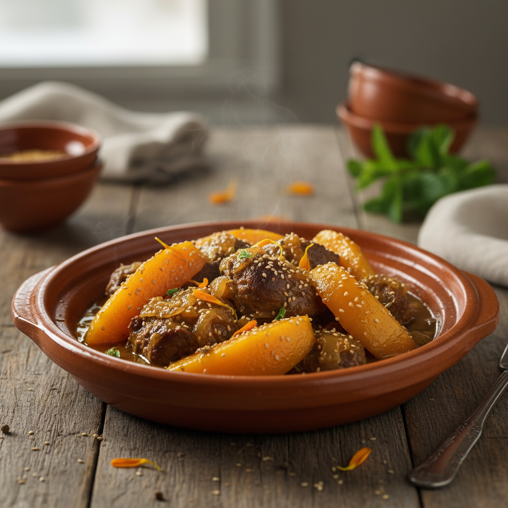 Tajine de lièvre aux coings