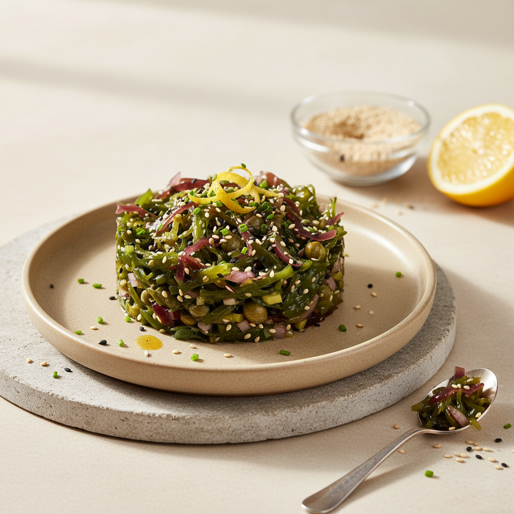 Tartare d'algues au sésame